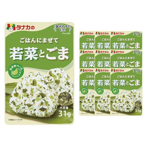 타나카푸드 야채 참깨 후리가케, 31g, 10개