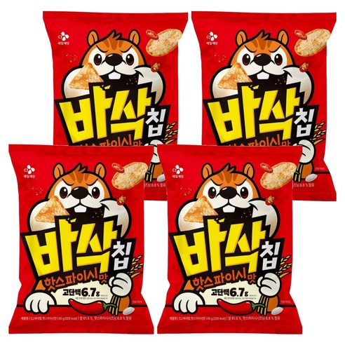CJ 바삭칩 핫스파이시맛 고단백 쌀과자