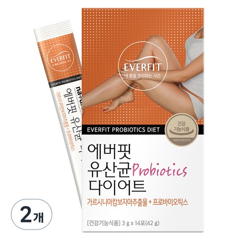 내츄럴플러스 에버핏 유산균 다이어트 14p, 42g, 2개