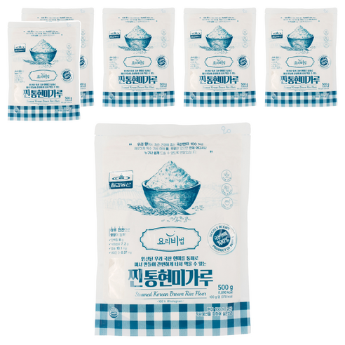 칠갑농산 찐 통현미가루, 6개, 500g