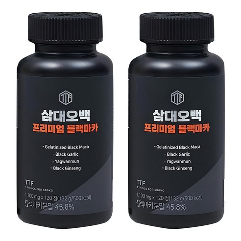 삼대오백 프리미엄 블랙마카, 120정, 132g, 2개