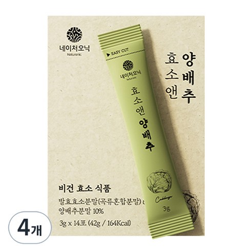 네이처오닉 효소앤 비건 양배추 효소 3g, 14회분, 4개