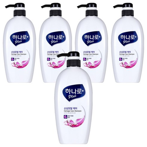 하나로 플러스 손상모발 케어 샴푸, 680ml, 5개