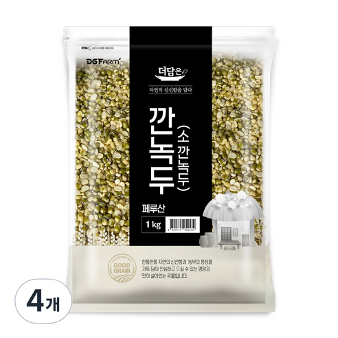 더담은 소 깐녹두, 1kg, 4개 녹두값