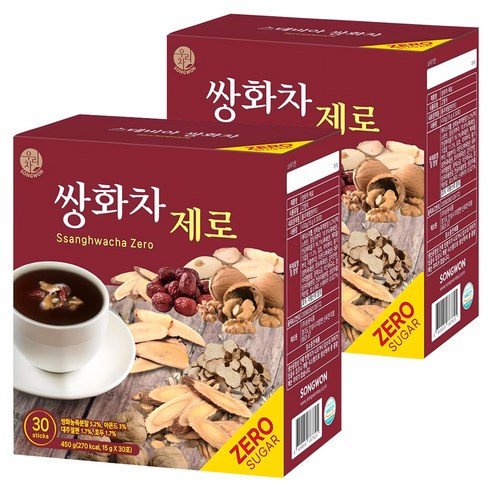 우리차 송원식품 쌍화차 제로, 2개, 30개입, 15g