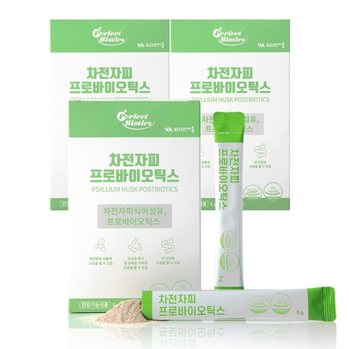 비타민마을 퍼펙트바이오틱스 차전자피 프로바이오틱스 30p, 180g, 3개