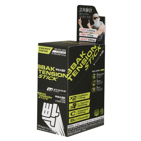 빡 텐션 라임 고카페인 에너지드링크, 1개, 12.8g