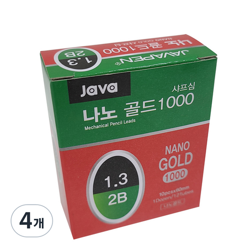 자바펜 나노골드 샤프심 2B, 1.3mm, 48개
