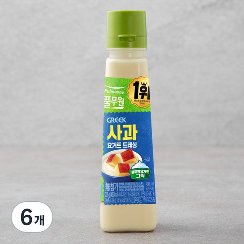 풀무원 사과 요거트 드레싱, 235g, 6개