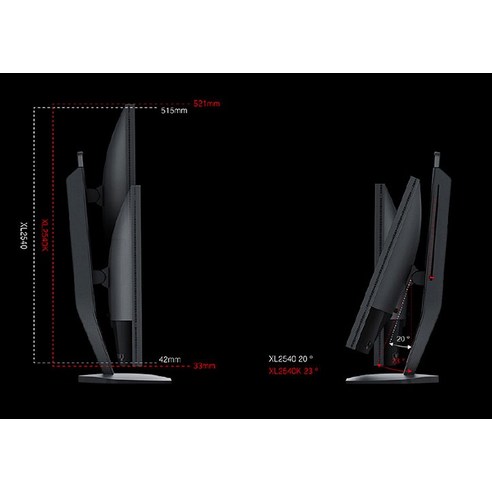 벤큐 FHD 조위 게이밍 모니터, 63cm, XL2540K(무결점)