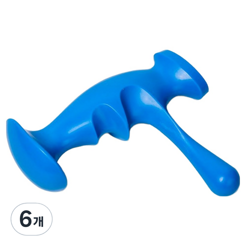 앙멧 바디 마사지 지압봉, 6개, 블루