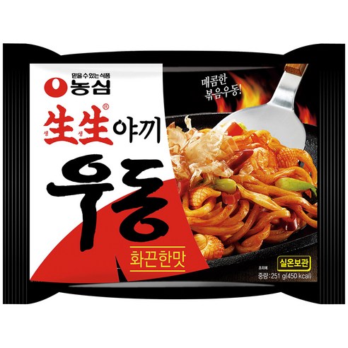 생생야끼우동 화끈한맛 251g, 1개