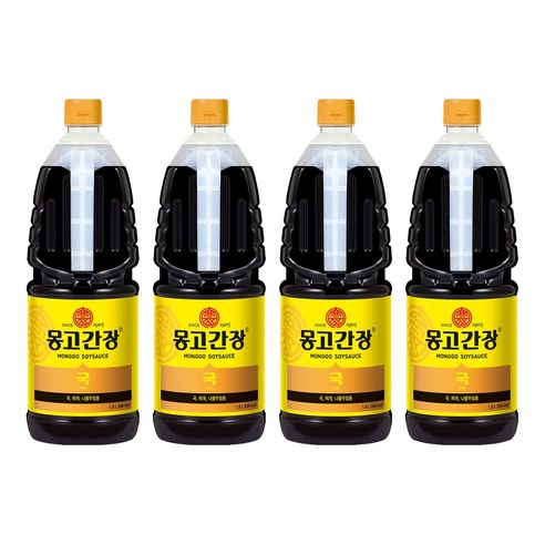 몽고간장 국간장, 1.8L, 4개