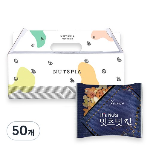 넛츠피아 잇츠넛 프리미엄 진 하루견과, 50개