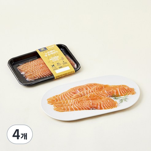 동원 노르웨이 생 훈제연어, 150g, 4개