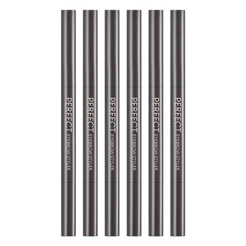 미샤 퍼펙트 스타일러 아이브로우 0.15g, 다크브라운, 6개