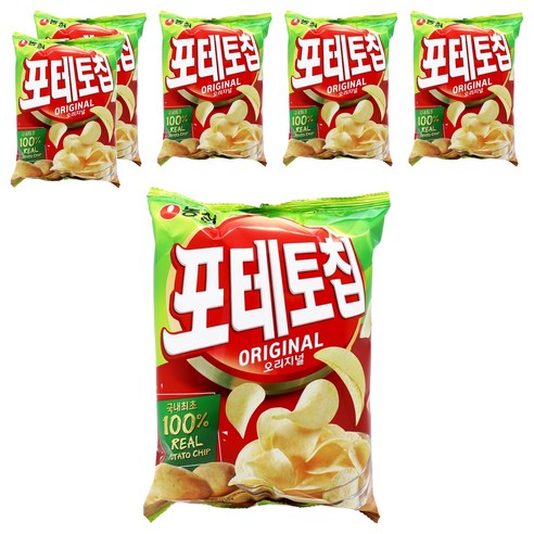 포테토칩 오리지널, 125g, 6개