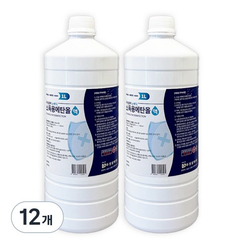 뉴메딕 소독용 에탄올, 12개, 1L