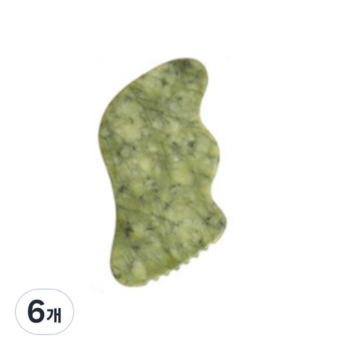 주앙오브제 샤크 괄사 마사지, 그린, 6개