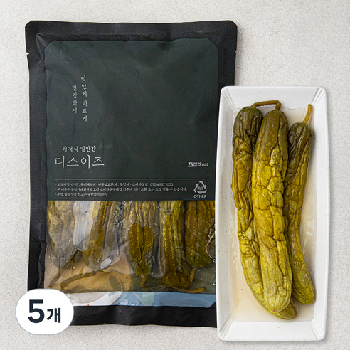디스이즈 아삭 통오이지, 1kg, 5개