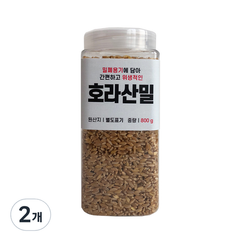 대한농산 통에담은 호라산밀, 800g, 2개