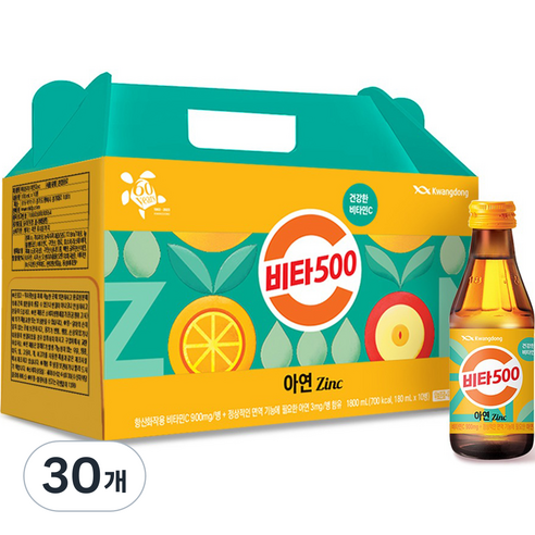 광동 비타500 아연, 180ml, 30개
