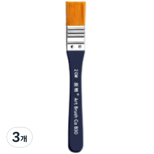 리라 벽화그리기 유화 브러쉬, 2호, 3개