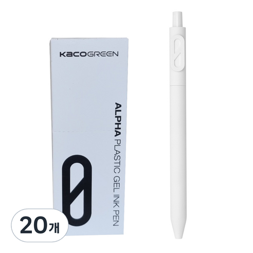 카코 알파 소프트 중성 젤펜 0.5mm, 숫자 0, 20개
