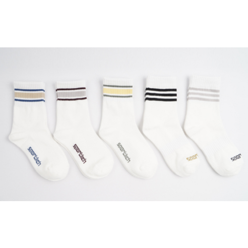 우리 아이 발 건강과 스타일을 책임질 비바세븐 주니어 에이스 스포티 중목 양말!