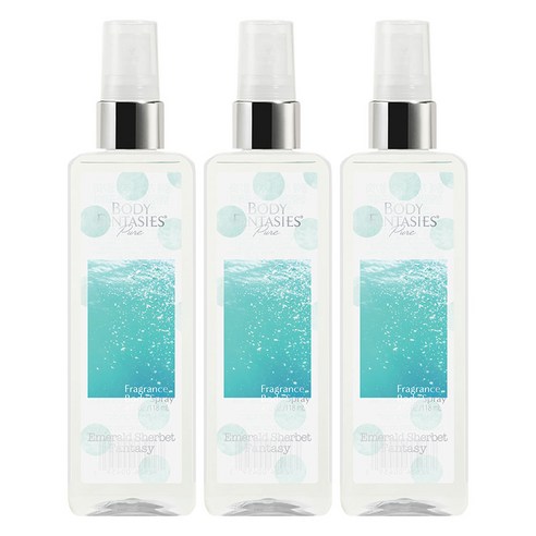 바디판타지 바디미스트 퓨어 에메랄드 셔벗 판타지, 118ml, 3개