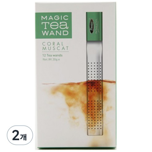 프리미어스티 실버 매직 티완드 코랄 머스캣 허브차, 2.5g, 12개입, 2개