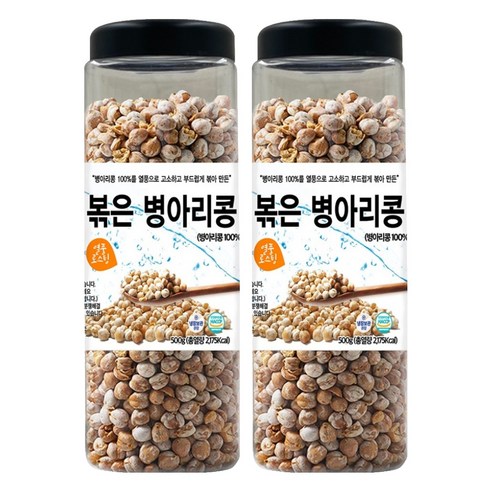 대구농산 볶은 병아리콩 통, 500g, 2개
