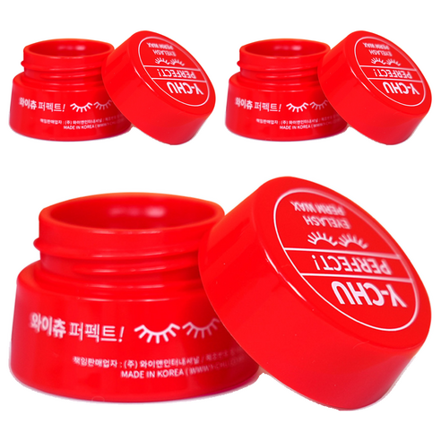 와이츄 시즌3 퍼펙트 속눈썹펌 왁스 10g, 레드, 3개