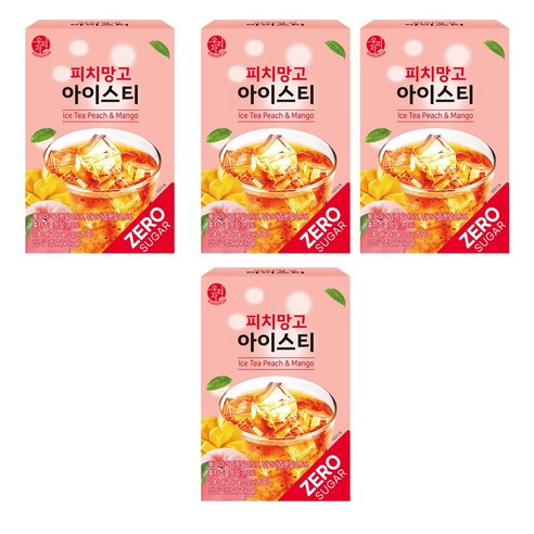 우리차 피치망고 아이스티 분말, 5g, 20개입, 4개