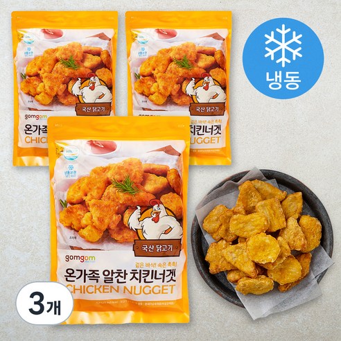 곰곰 온가족 알찬 치킨너겟, 1.2kg, 3개