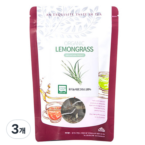 티트라움 유기농 레몬그라스, 1.2g, 20개입, 3개
