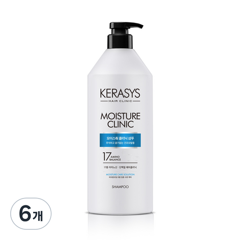 케라시스 모이스춰 클리닉 단백질 샴푸 플로럴파우더향, 980ml, 6개