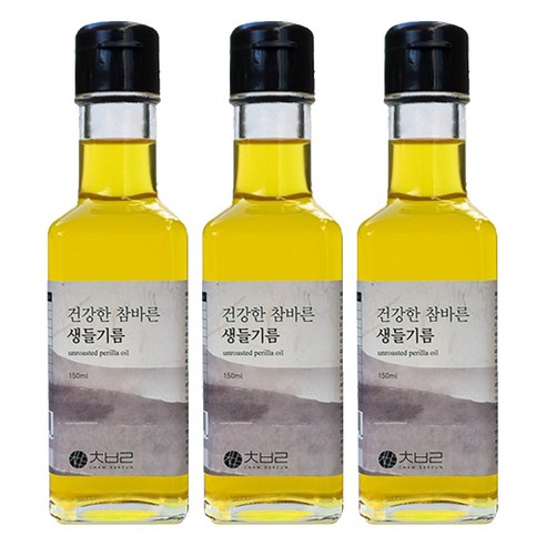 향유 건강한 참바른 생들기름, 150ml, 3개