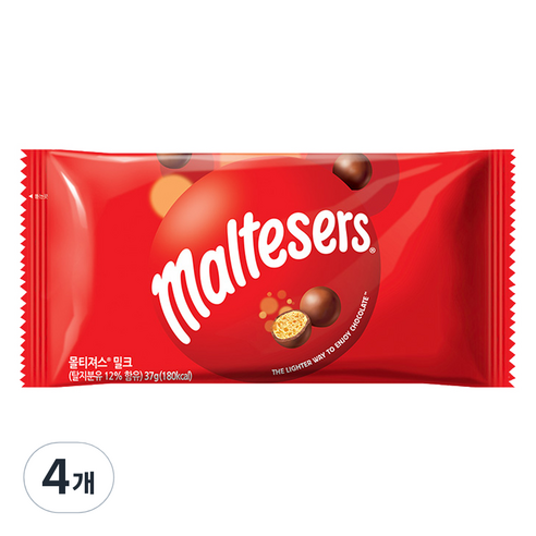 몰티져스 밀크, 37g, 4개