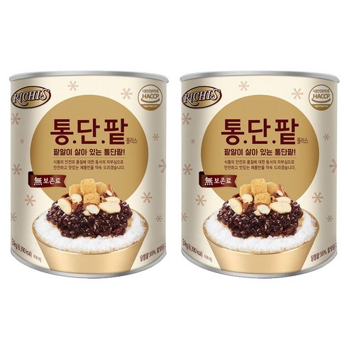 리치스 통단팥 플러스, 3kg, 2개