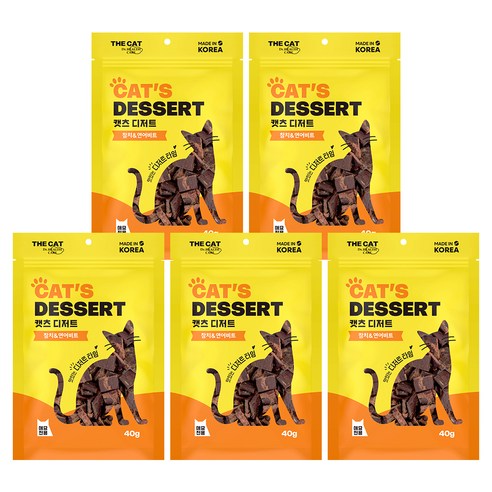 더캣 캣츠 디저트 비트, 혼합맛(참치&연어), 40g, 10개