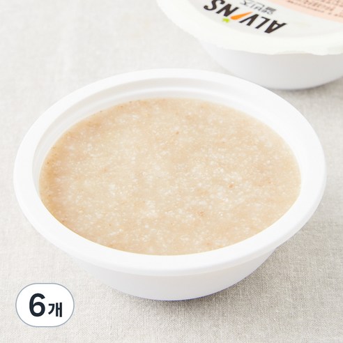 엘빈즈 이유식 초기2 5~6개월 한우사과묽은죽, 160g, 6개, 혼합맛(한우/사과)