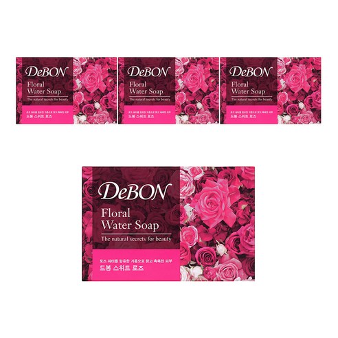 드봉 스위트 로즈 비누, 100g, 4개