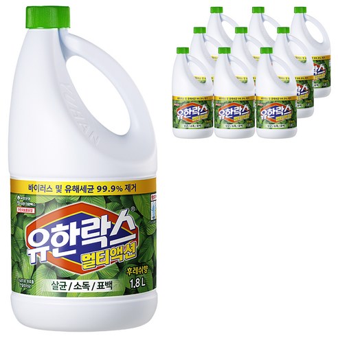유한락스 멀티액션 후레쉬 락스, 1.8L, 10개
