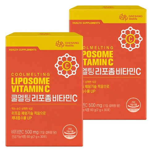 대상웰라이프 쿨멜팅 리포좀 비타민C 30p, 30정, 2개