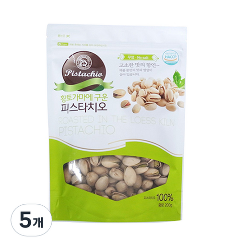 소니가 황토가마에 구운 피스타치오, 200g, 5개