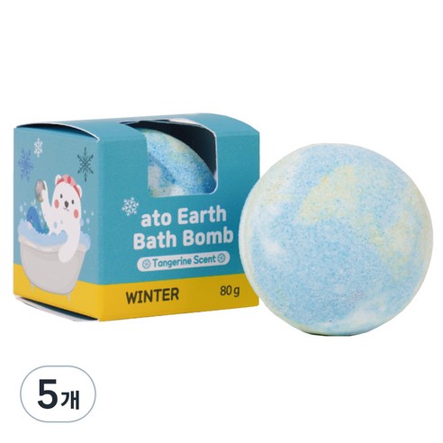 마이얼스데이 세라마이드 아토 얼스 배스밤 거품 입욕제 겨울, 80g, 5개