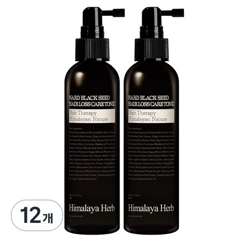 나드 블랙시드 탈모케어 헤어토닉, 200ml, 12개