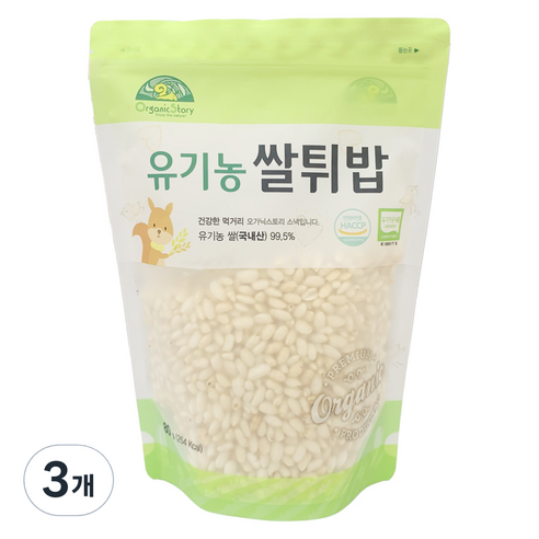 유아용 오가닉스토리 유기농 쌀튀밥, 5개, 80g