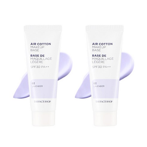 넬라 하얀눈 광채 발효 톤 업 선크림 SPF50+ PA+++, 1개, 50ml 톤업크림 12 더페이스샵 에어코튼 메이크업 베이스 35g, 라벤더, 2개